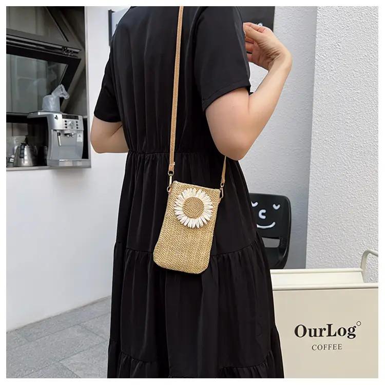 Women's Woven Shoulder Crossbody Bag Mobile Phone Bag — feature 11