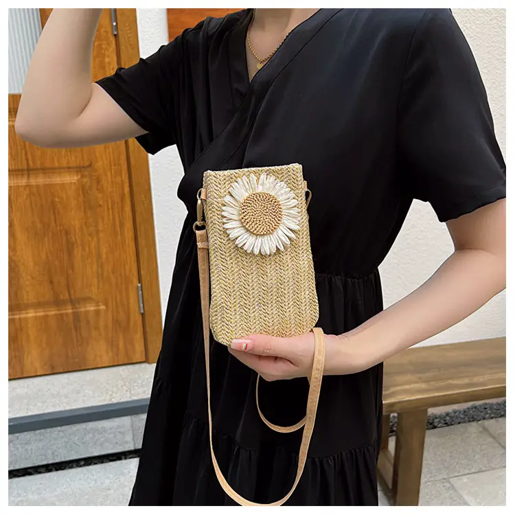 Women's Woven Shoulder Crossbody Bag Mobile Phone Bag — feature 8