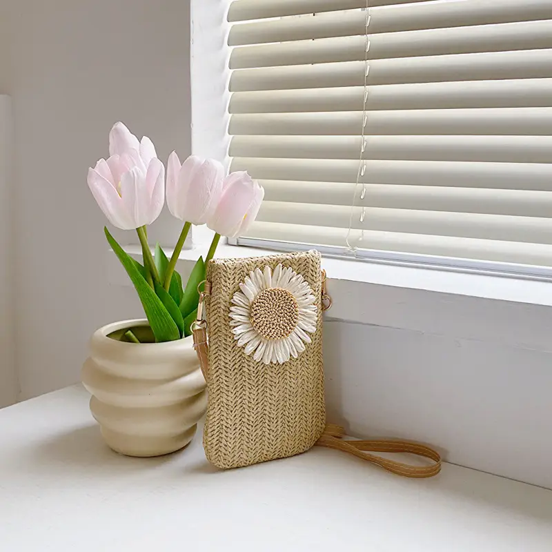 Women's Woven Shoulder Crossbody Bag Mobile Phone Bag - Image 2