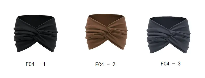 Black Ultra Wide Edge Elastic Headband for Women — feature 13