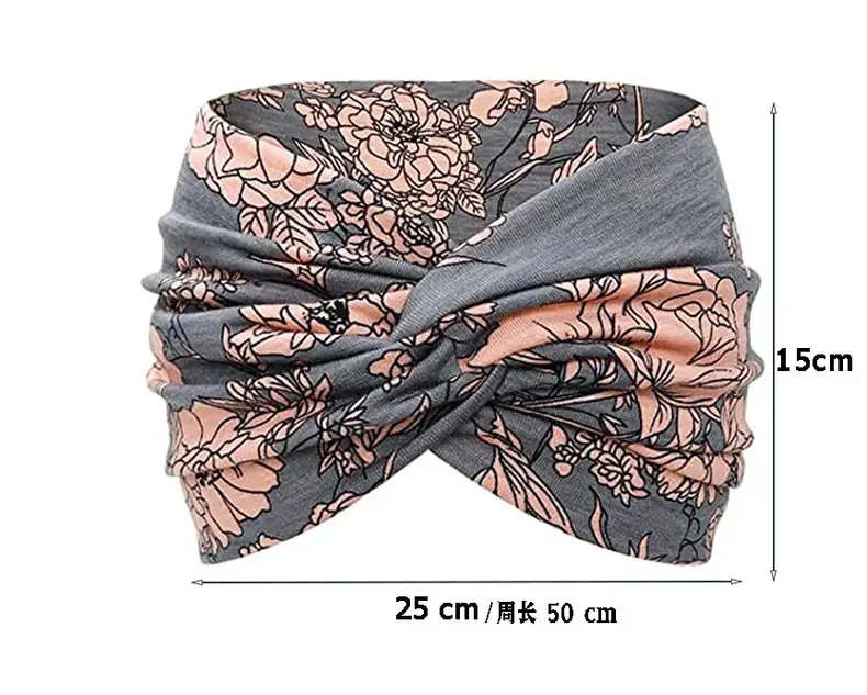 Black Ultra Wide Edge Elastic Headband for Women — feature 2