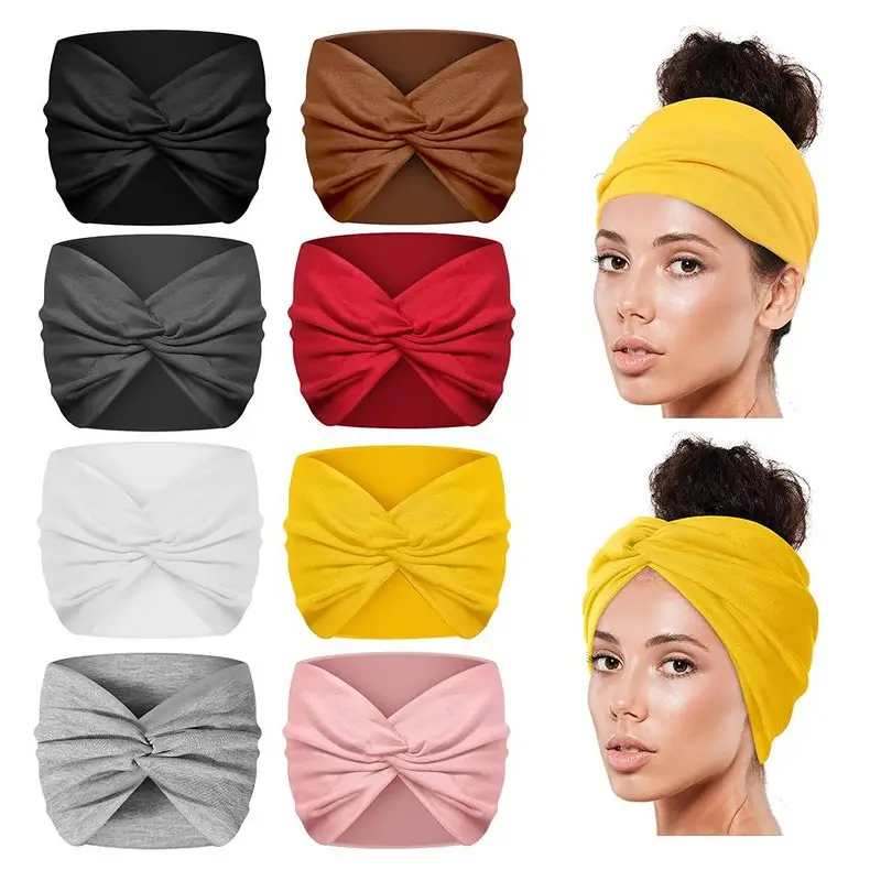 Black Ultra Wide Edge Elastic Headband for Women — feature 5