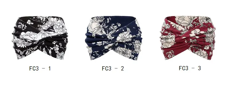 Black Ultra Wide Edge Elastic Headband for Women — feature 9