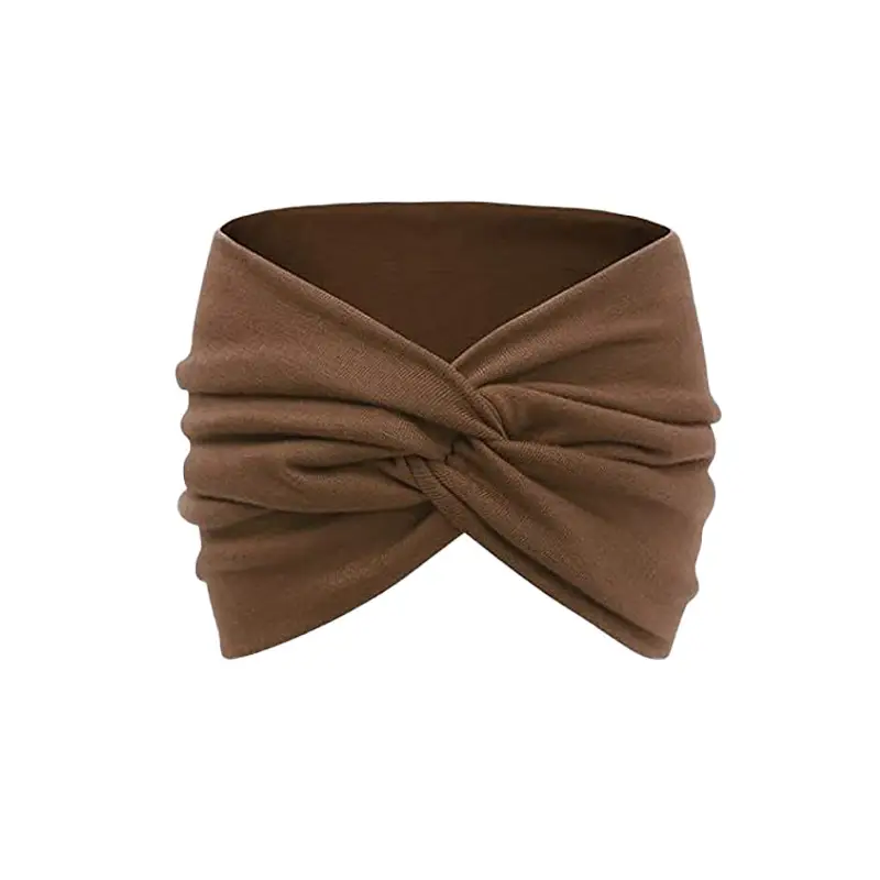 Black Ultra Wide Edge Elastic Headband for Women