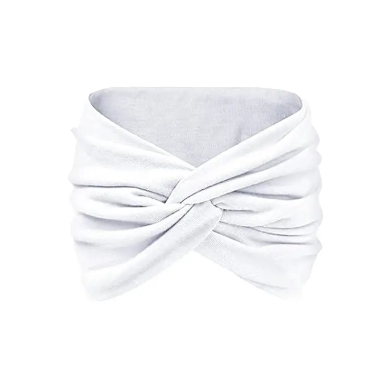 Black Ultra Wide Edge Elastic Headband for Women