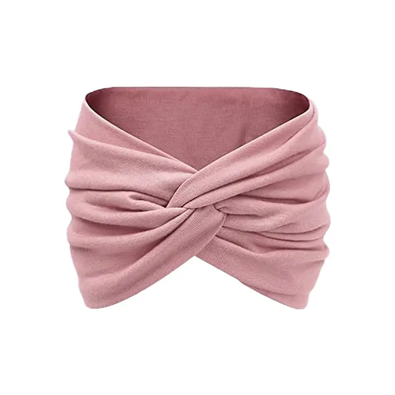 Black Ultra Wide Edge Elastic Headband for Women