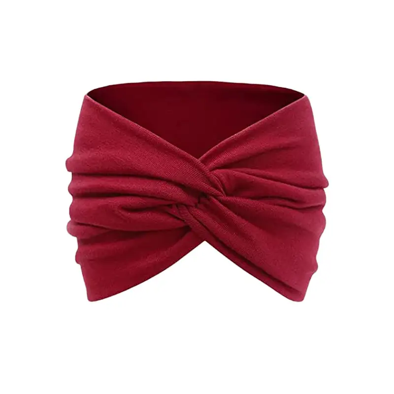Black Ultra Wide Edge Elastic Headband for Women