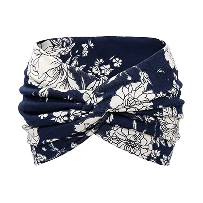 Black Ultra Wide Edge Elastic Headband for Women