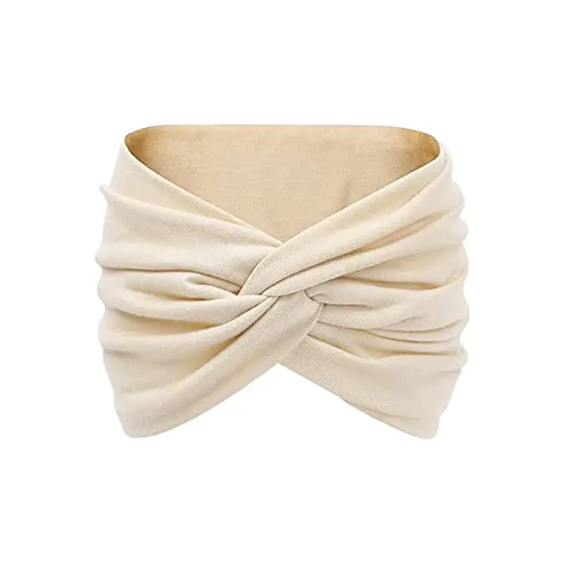 Black Ultra Wide Edge Elastic Headband for Women