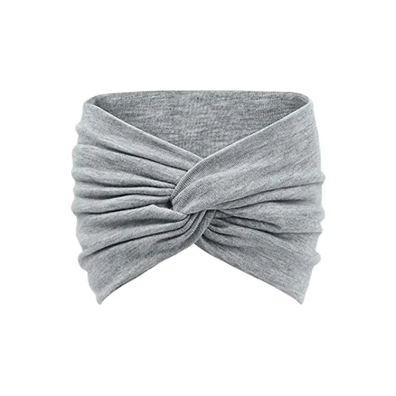Black Ultra Wide Edge Elastic Headband for Women