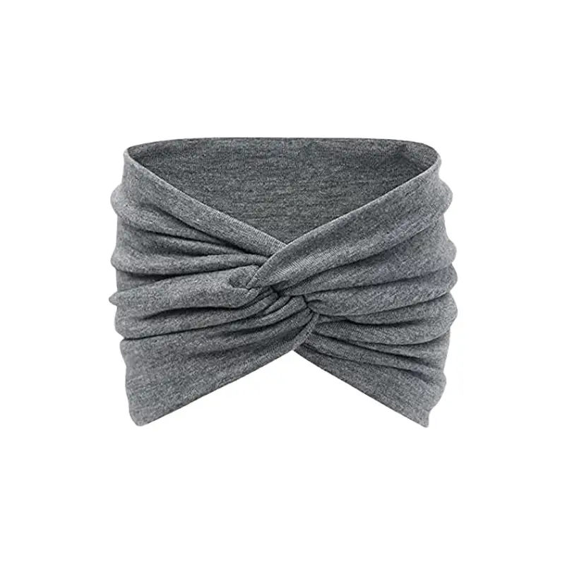 Black Ultra Wide Edge Elastic Headband for Women