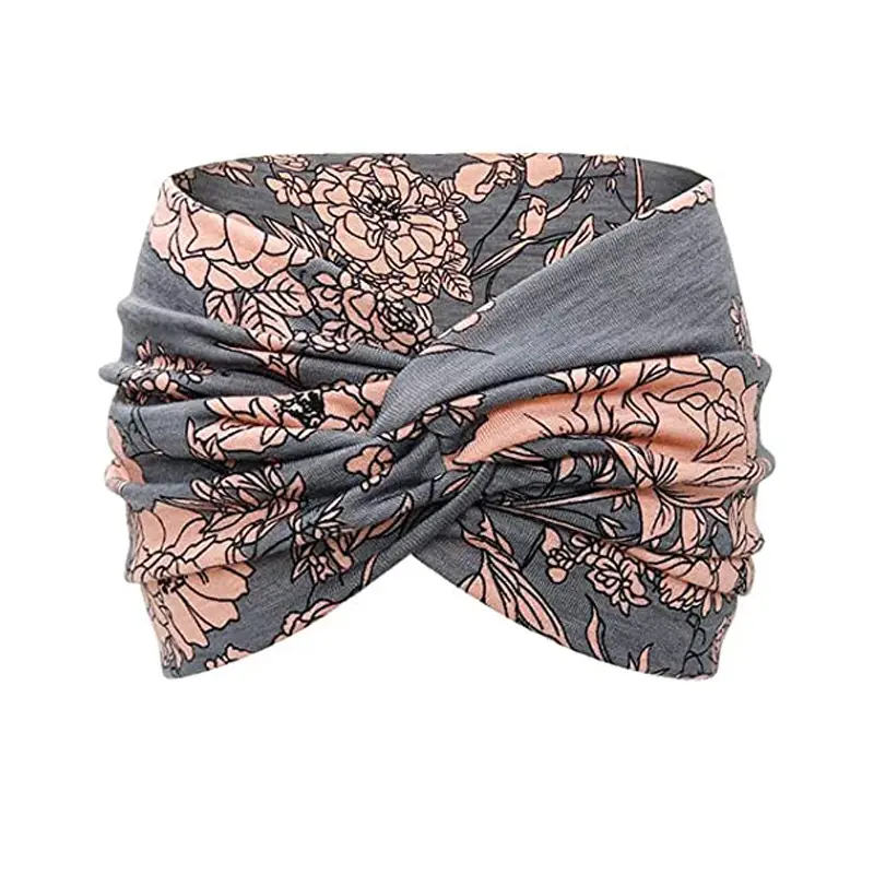 Black Ultra Wide Edge Elastic Headband for Women