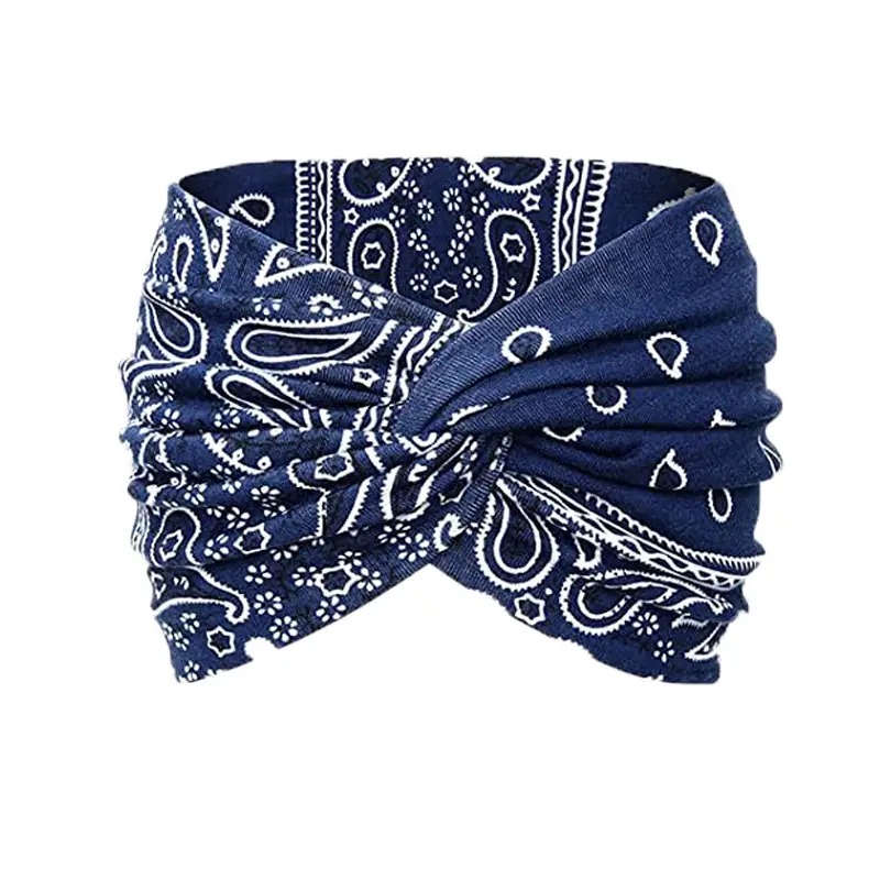 Black Ultra Wide Edge Elastic Headband for Women