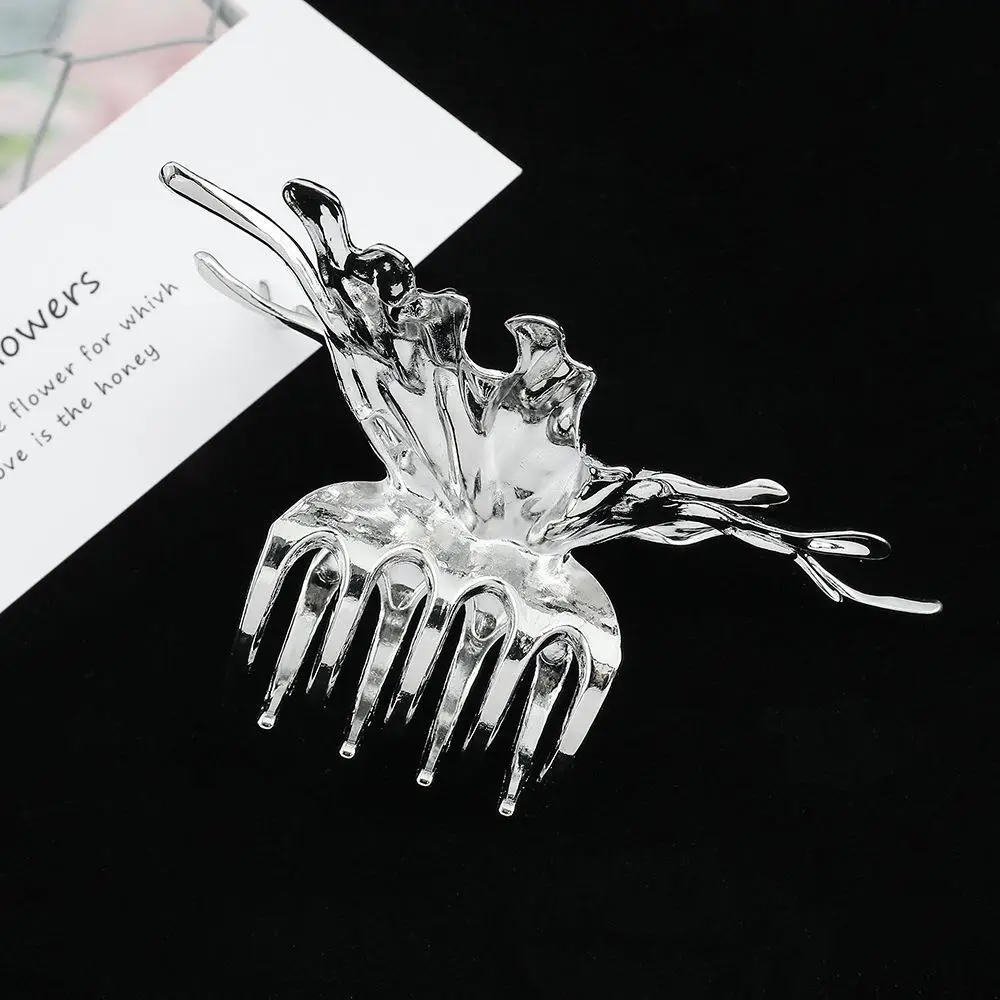 Liquid Metal Butterfly Hairpin Clip for Women - Image 6