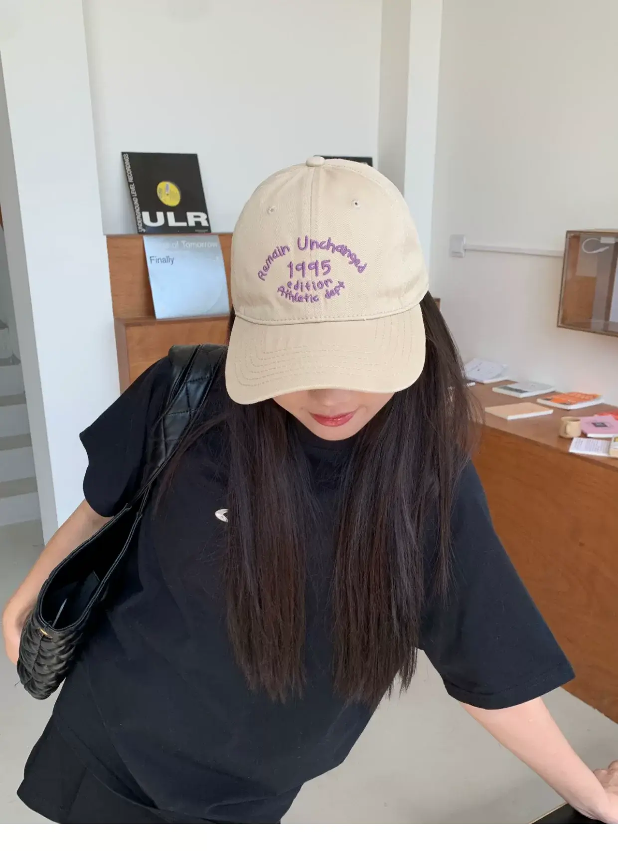 Korean-style Letter Contrast Cap Women Deepen Big Head Soft Top — feature 16