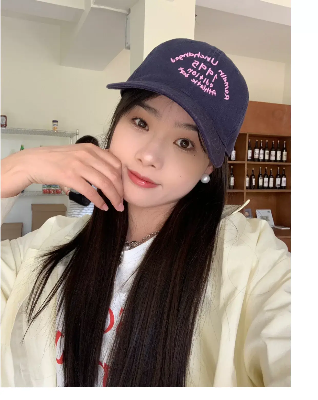 Korean-style Letter Contrast Cap Women Deepen Big Head Soft Top — feature 30
