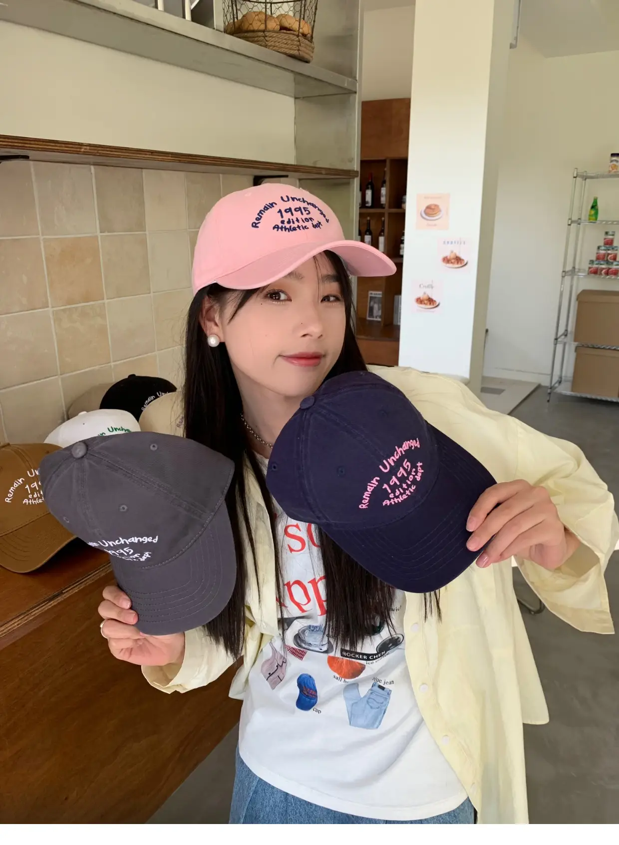 Korean-style Letter Contrast Cap Women Deepen Big Head Soft Top — feature 6
