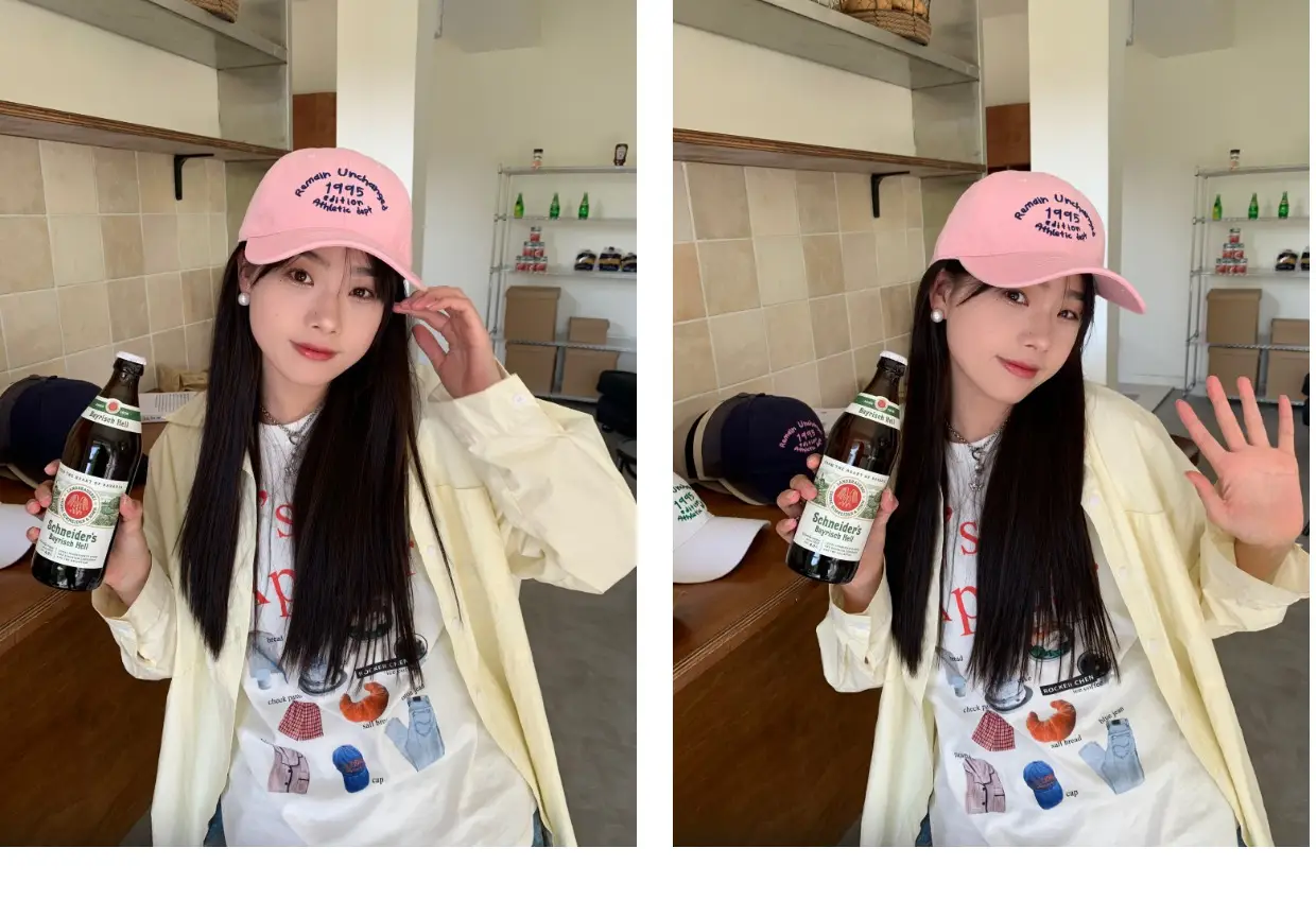 Korean-style Letter Contrast Cap Women Deepen Big Head Soft Top — feature 8