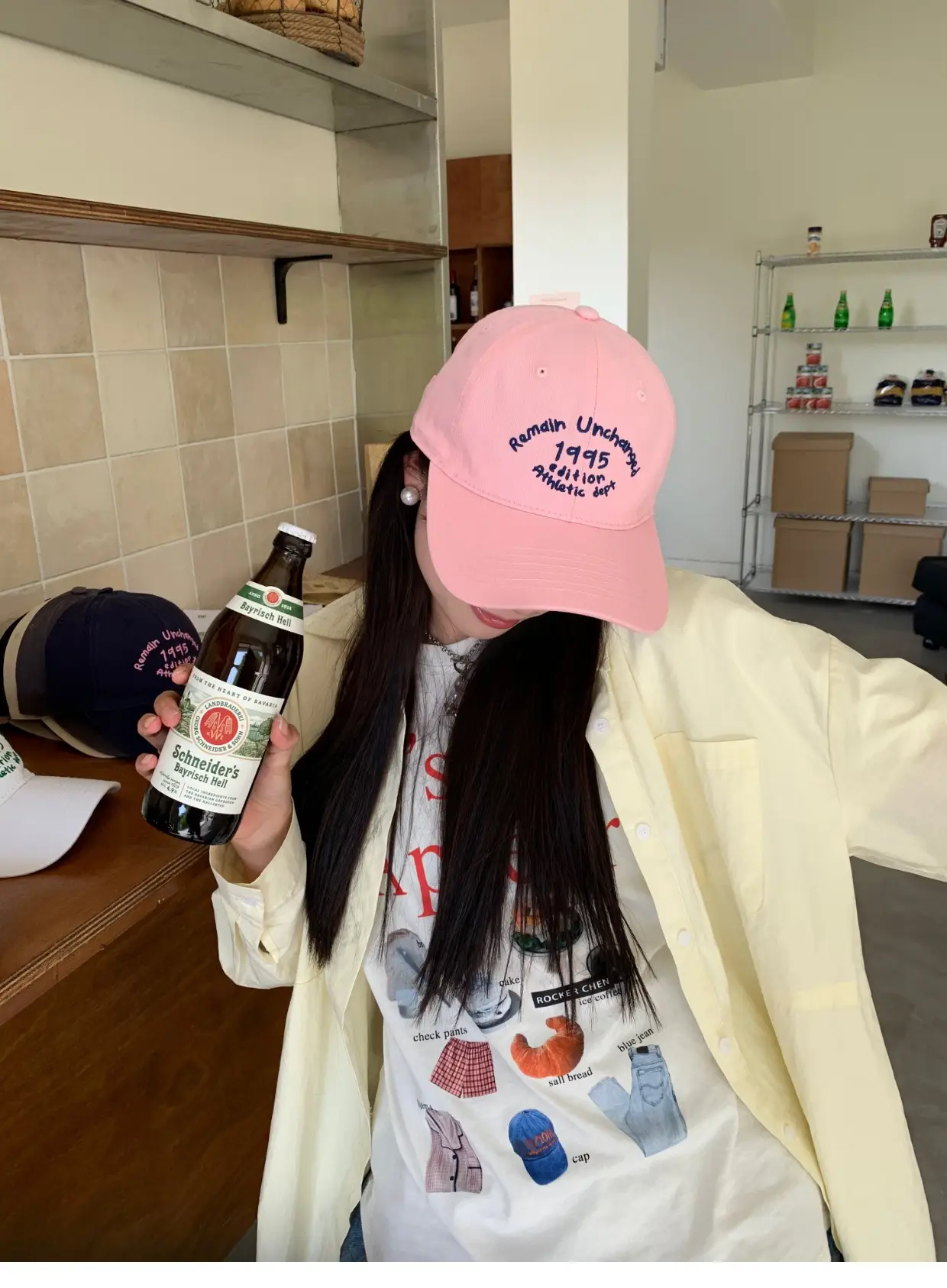 Korean-style Letter Contrast Cap Women Deepen Big Head Soft Top — feature 9