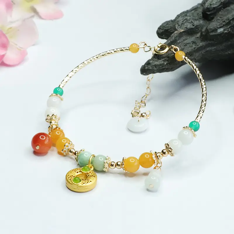 Guan Yu Jade Bracelet with Longevity Charm — feature 10