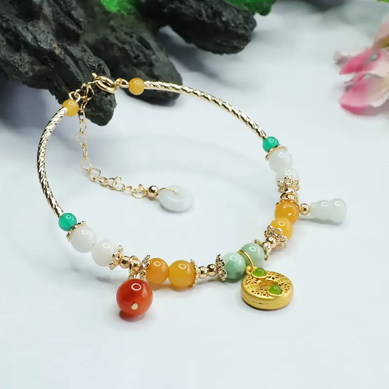 Guan Yu Jade Bracelet with Longevity Charm — feature 11