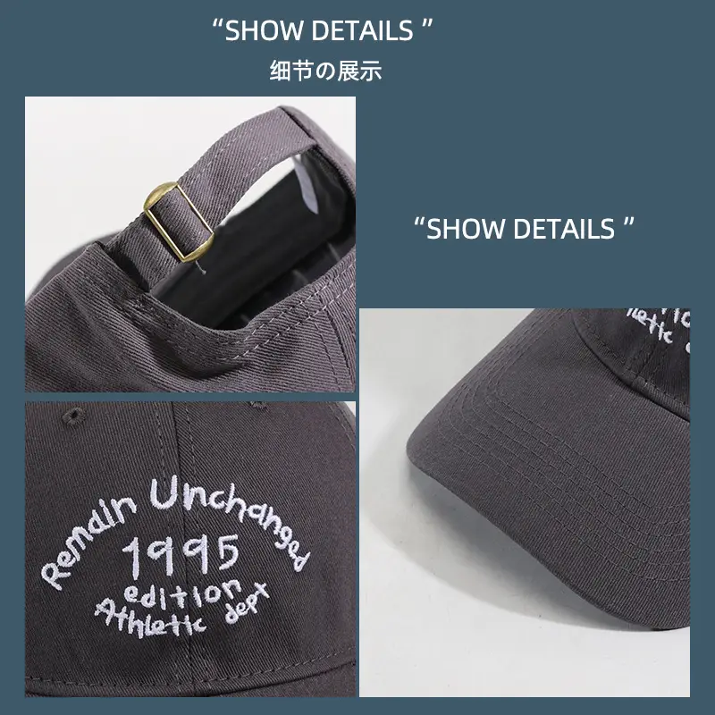 Korean-style Letter Baseball Cap Red Women's Face Showing Small Sports All-match Cap High-quality Face Showing Small Japanese-style Sunhat for Men — feature 14