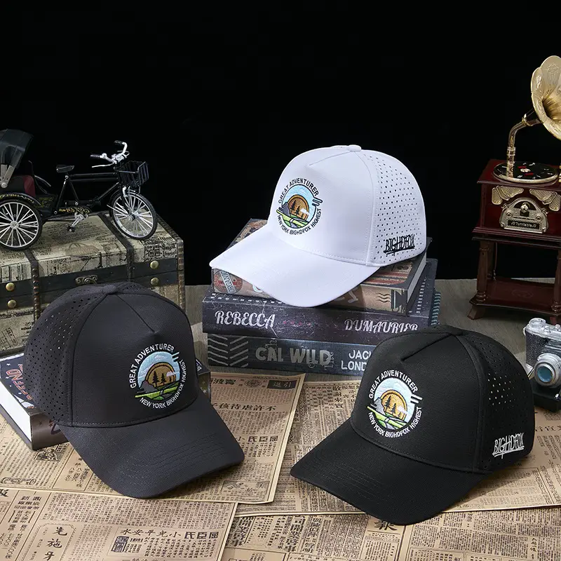 Women's Distinctive Embroidered Baseball Cap Black - Image 7