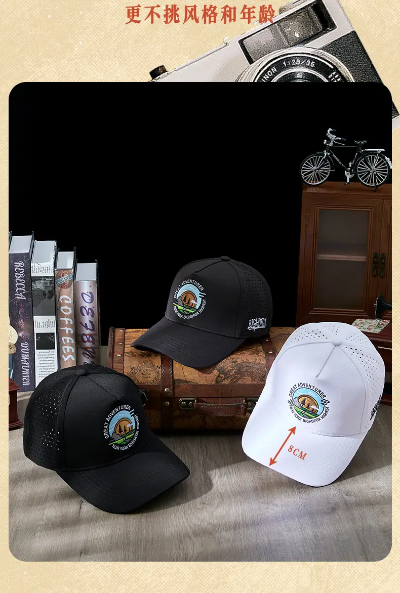 Women's Distinctive Embroidered Baseball Cap Black — feature 16
