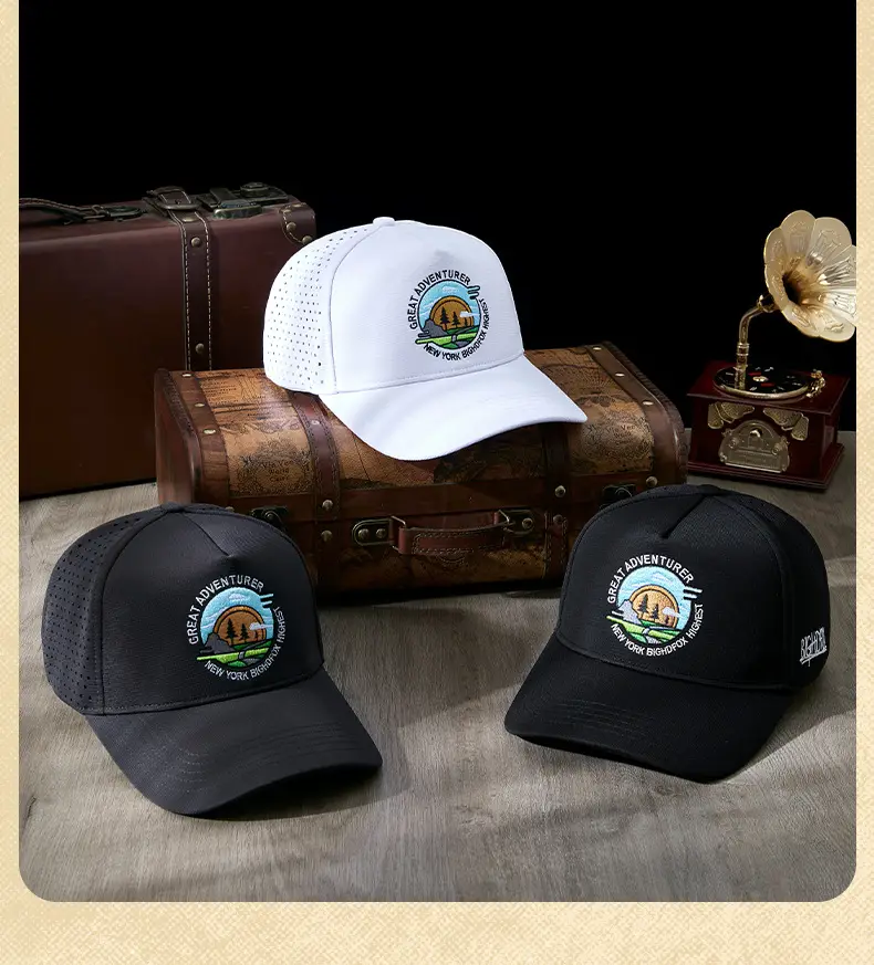 Women's Distinctive Embroidered Baseball Cap Black — feature 18