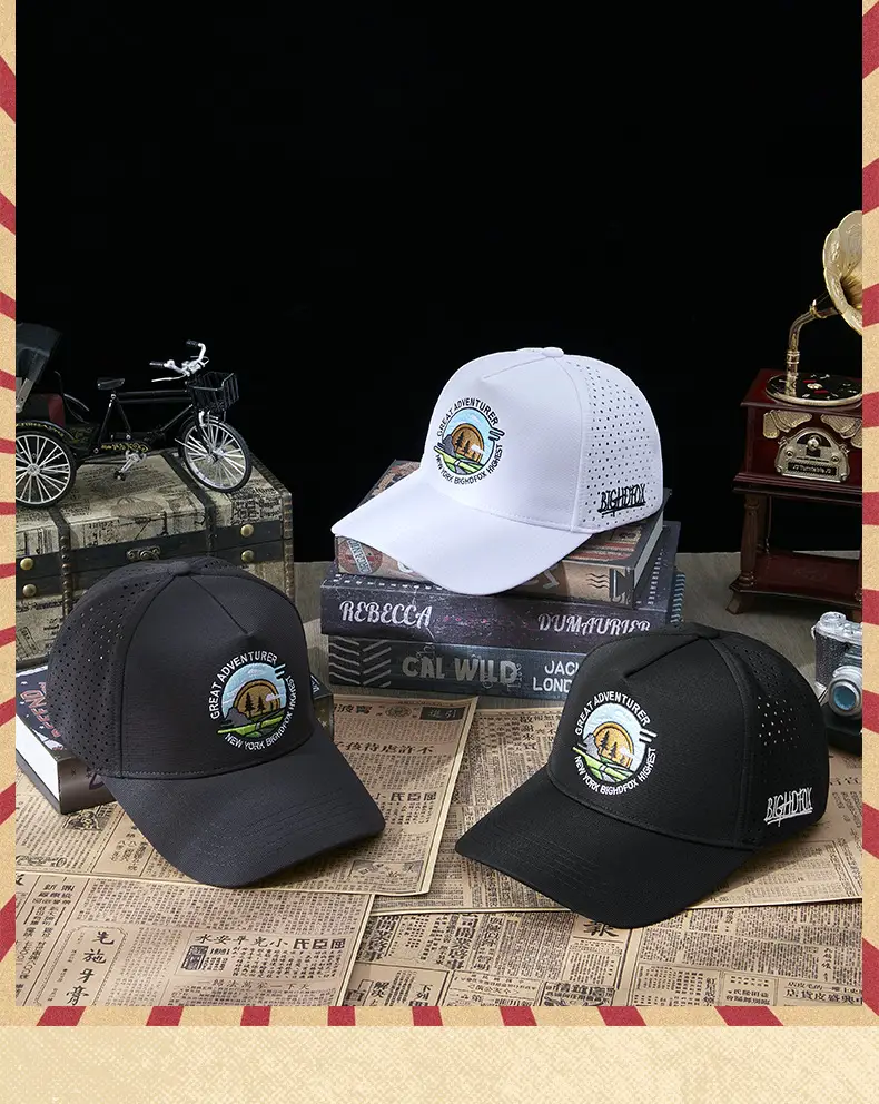 Women's Distinctive Embroidered Baseball Cap Black — feature 4