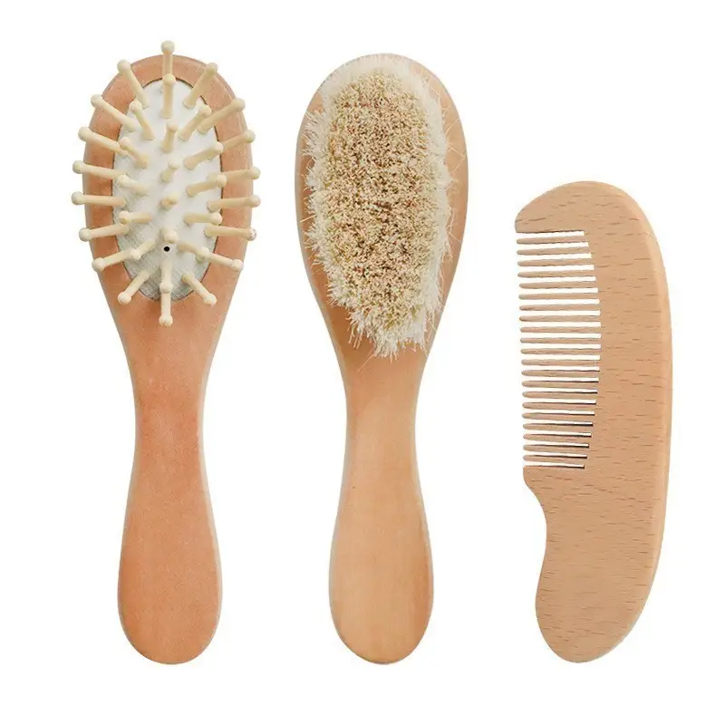 Wooden Hair Brush Set for Baby & Daily Use - Image 7