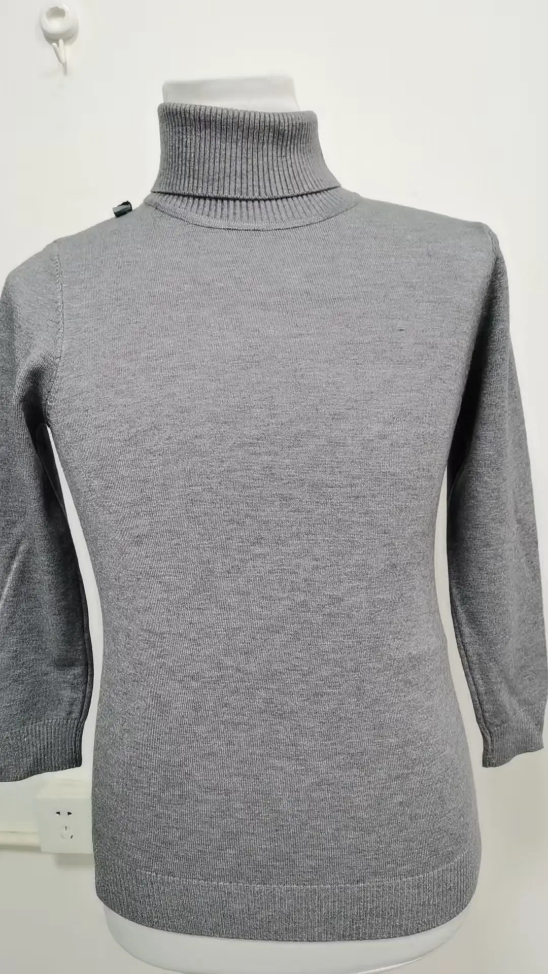 Men's 2024 Slim Fit Turtle Neck Sweater Navy — feature 11