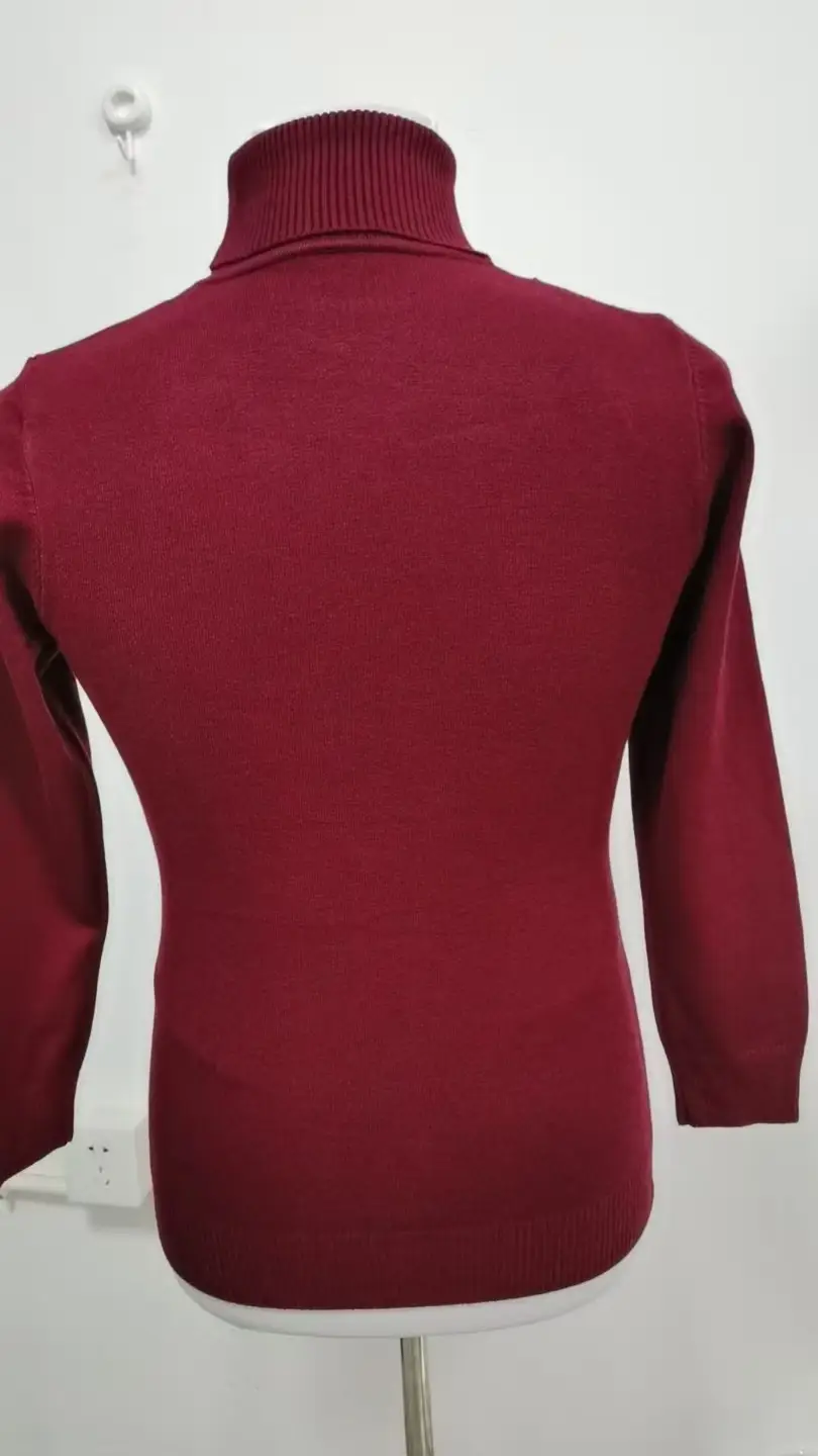 Men's 2024 Slim Fit Turtle Neck Sweater Navy — feature 16