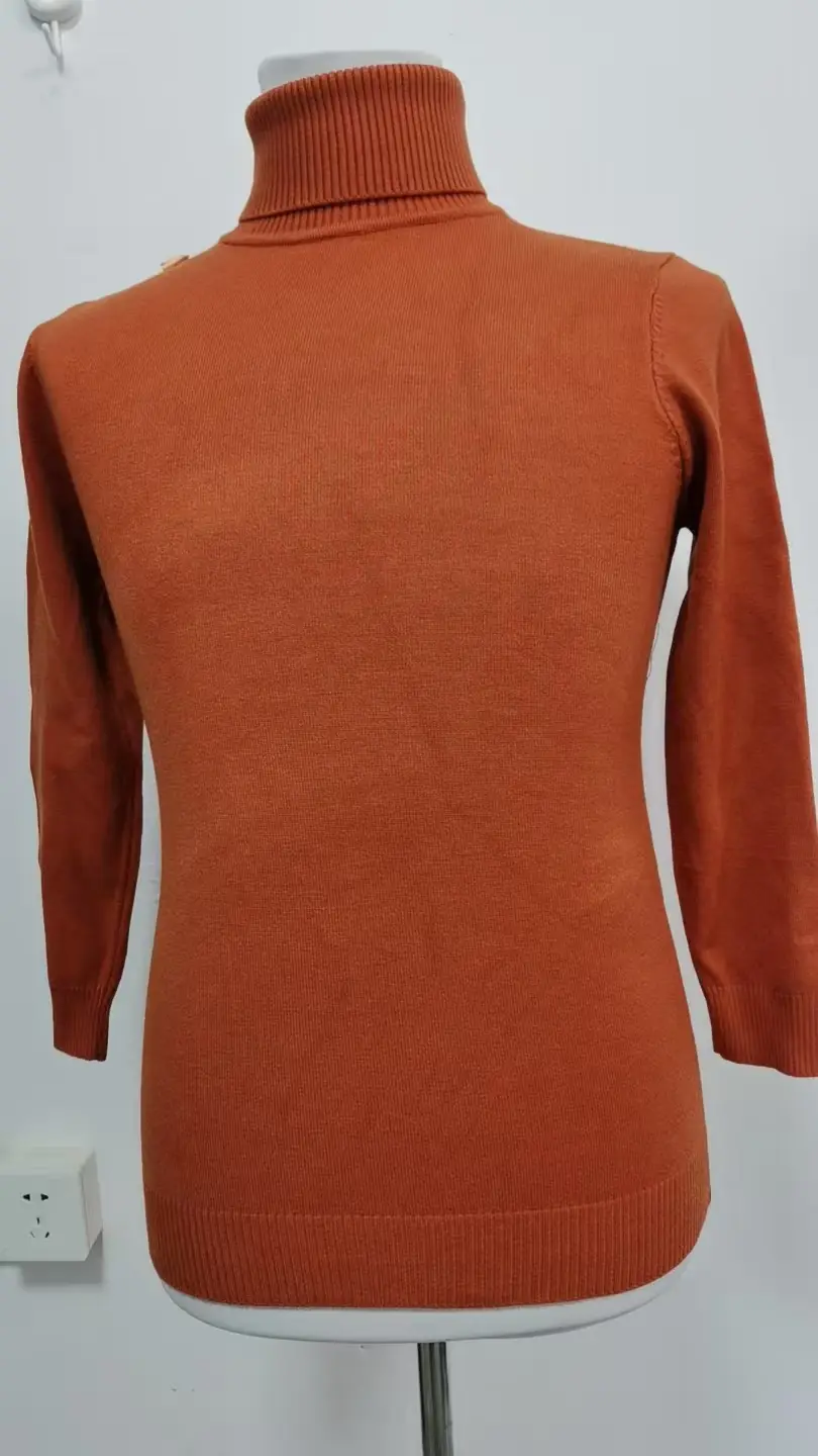 Men's 2024 Slim Fit Turtle Neck Sweater Navy — feature 27