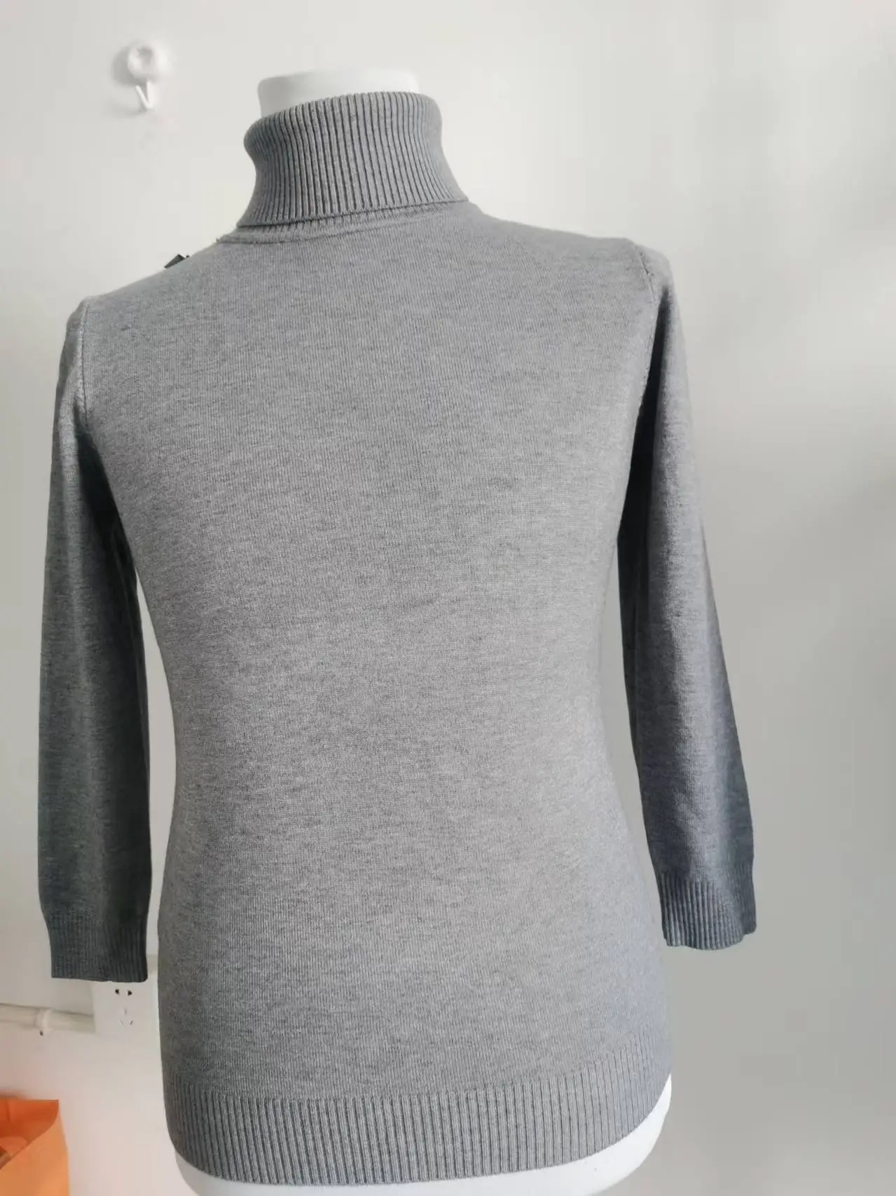 Men's 2024 Slim Fit Turtle Neck Sweater Navy — feature 33