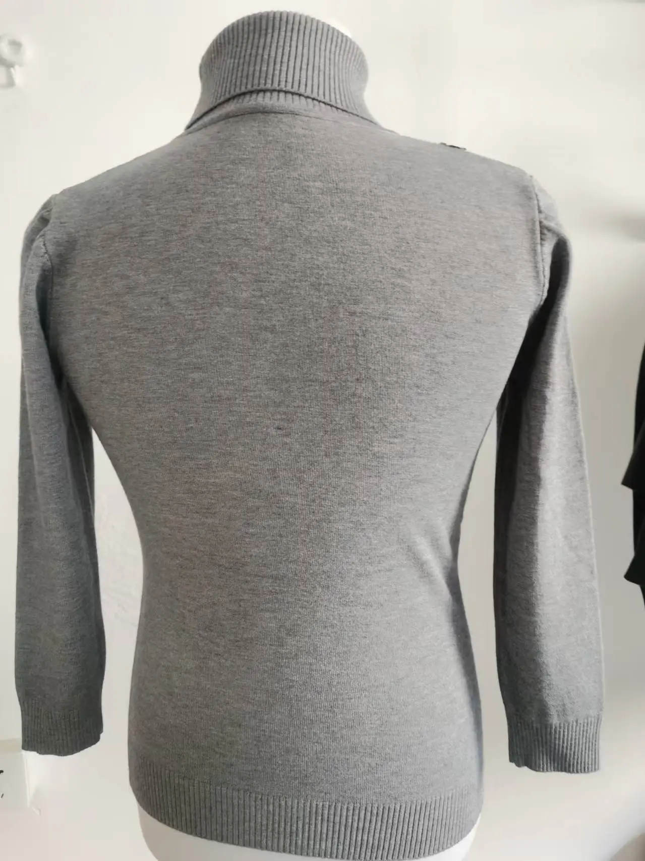 Men's 2024 Slim Fit Turtle Neck Sweater Navy — feature 34