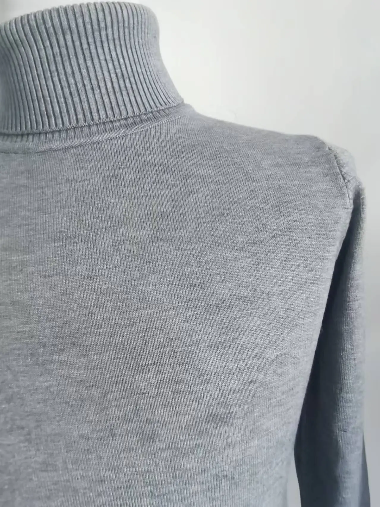 Men's 2024 Slim Fit Turtle Neck Sweater Navy — feature 35
