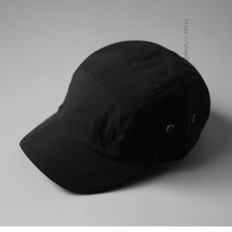 Men's Beige Short-Brim Peaked Cap Summer Casual Hat