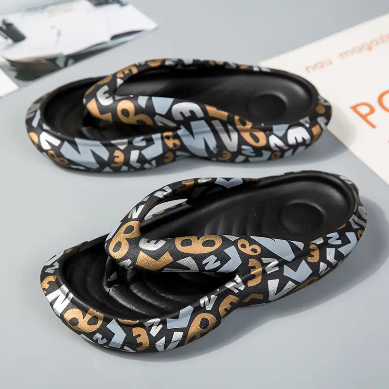 Flip flops men's fashionable outdoor slippers men's summer fashionable outdoor wear men's flip-flops personality Korean style transfer beach sandals - Image 7