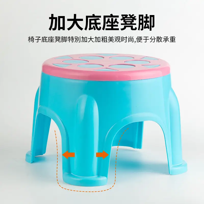 Plastic Children's Low Stool Four Corners Thickened - Image 8