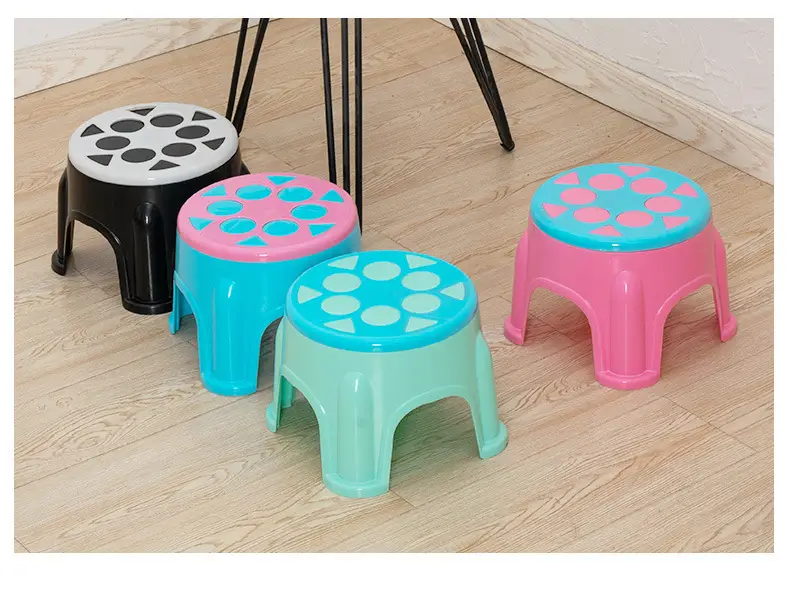 Plastic Children's Low Stool Four Corners Thickened β feature 14