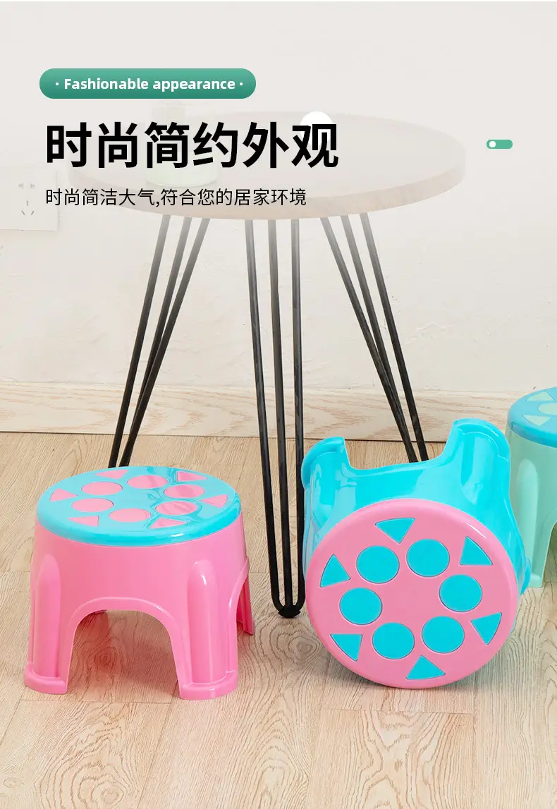 Plastic Children's Low Stool Four Corners Thickened β feature 5