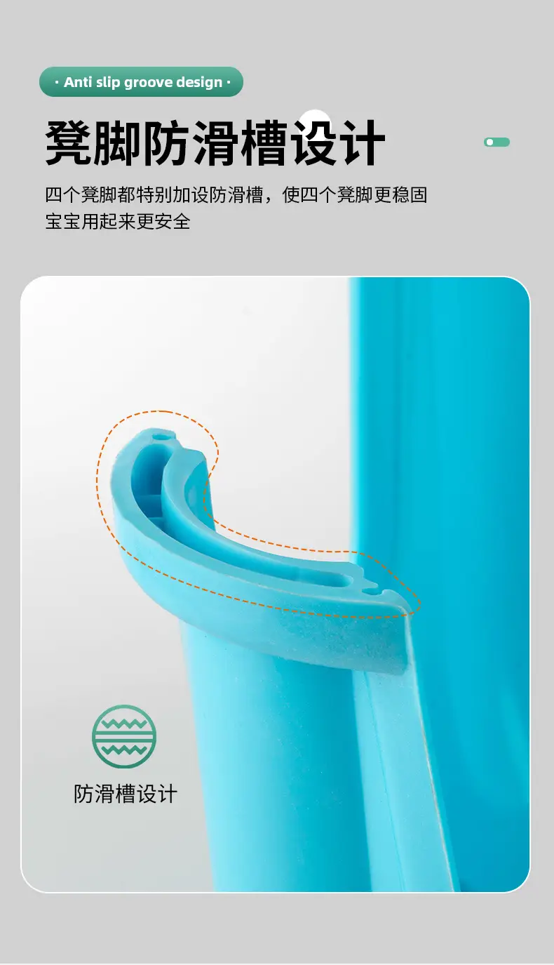 Plastic Children's Low Stool Four Corners Thickened β feature 9
