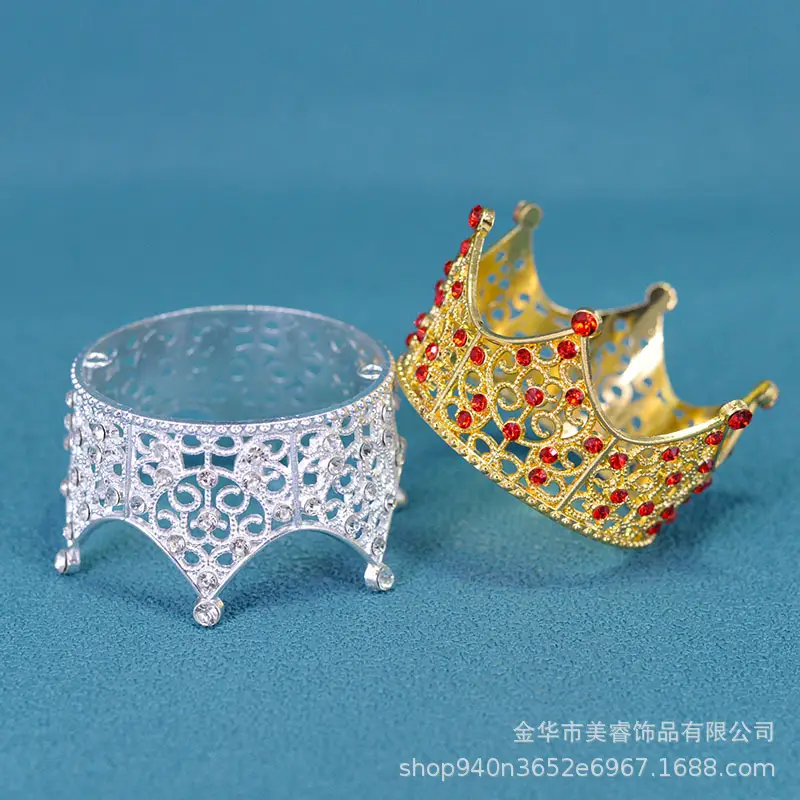 Golden Cross-Border Bridal Crown for Girls Party Decor - Image 5