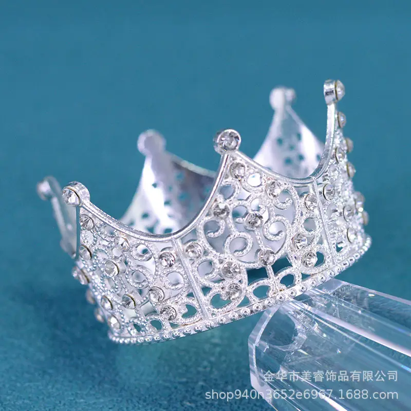 Golden Cross-Border Bridal Crown for Girls Party Decor - Image 3