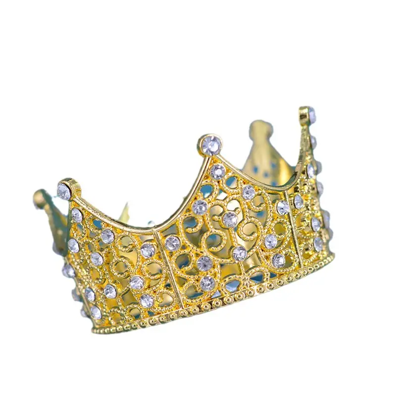 Golden Cross-Border Bridal Crown for Girls Party Decor - Image 6