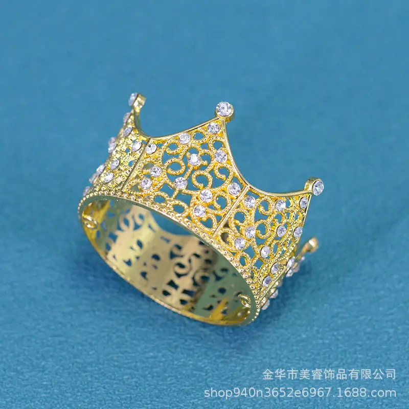 Golden Cross-Border Bridal Crown for Girls Party Decor — feature 9