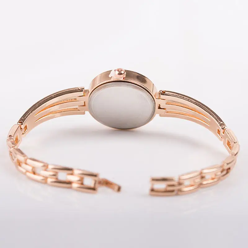Women's Rose Gold Rhinestone Belt Watch — feature 4
