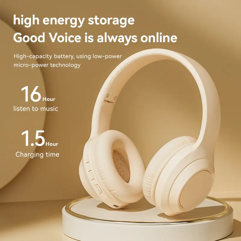 Cross-border Wireless Bluetooth Headset Long Life Solid Color