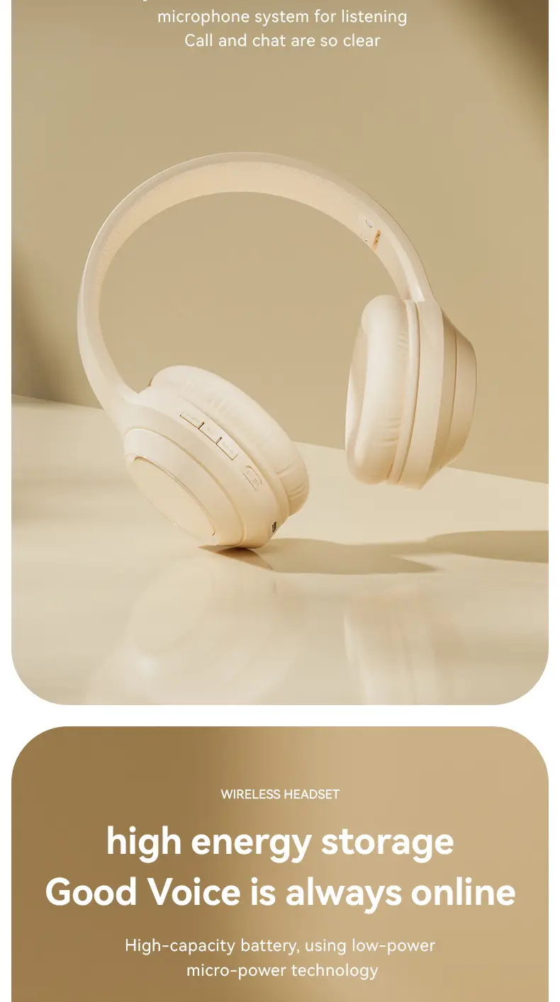 Cross-border Wireless Bluetooth Headset Long Life Solid Color — feature 7